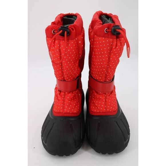 SOREL Kids Flurry™ Print Boots Big Kids size 5 Red with polka dots - Picture 4 of 9